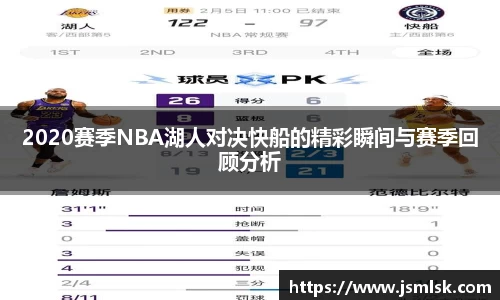 2020赛季NBA湖人对决快船的精彩瞬间与赛季回顾分析